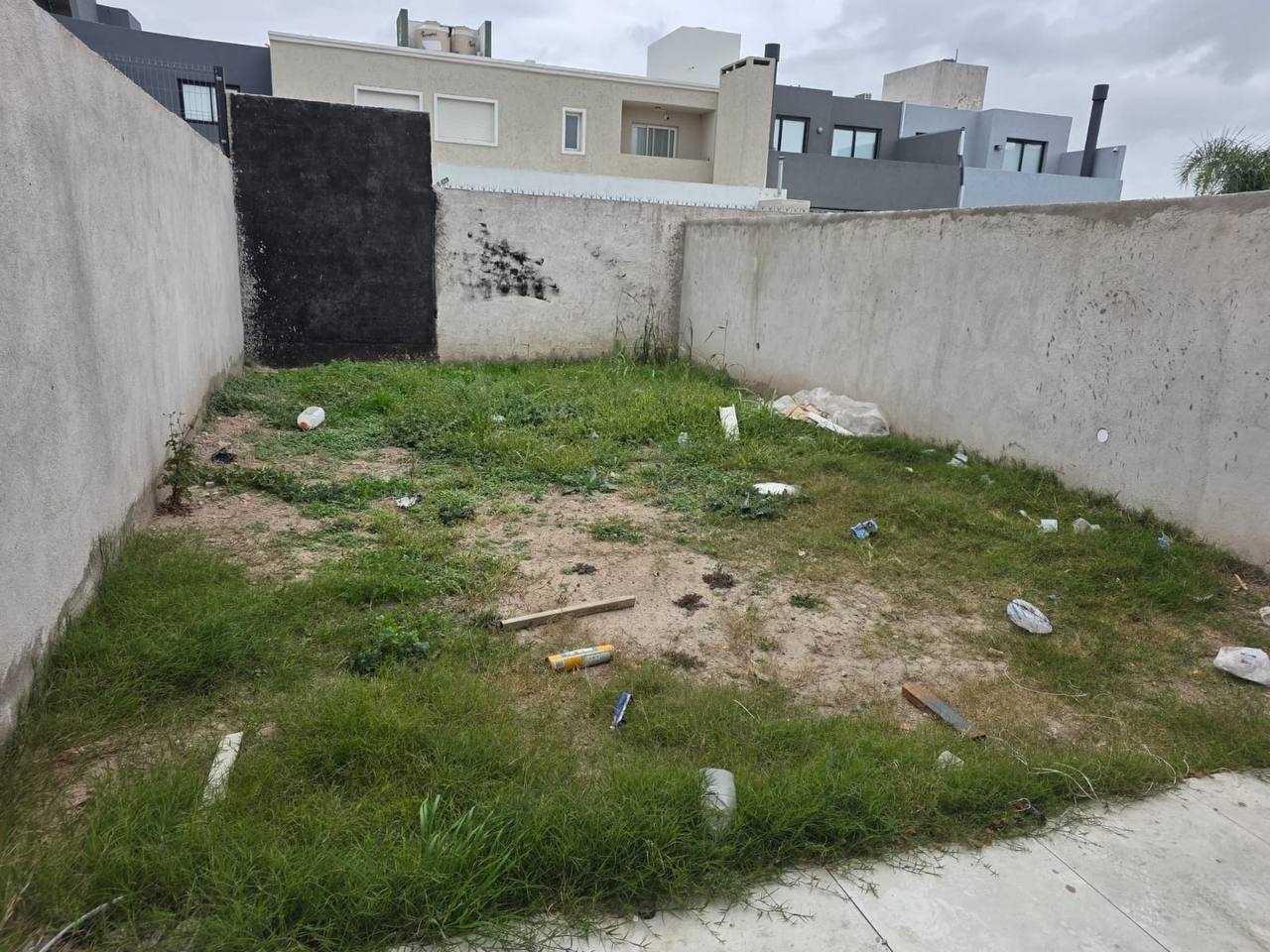 Jardín antes de la transformación